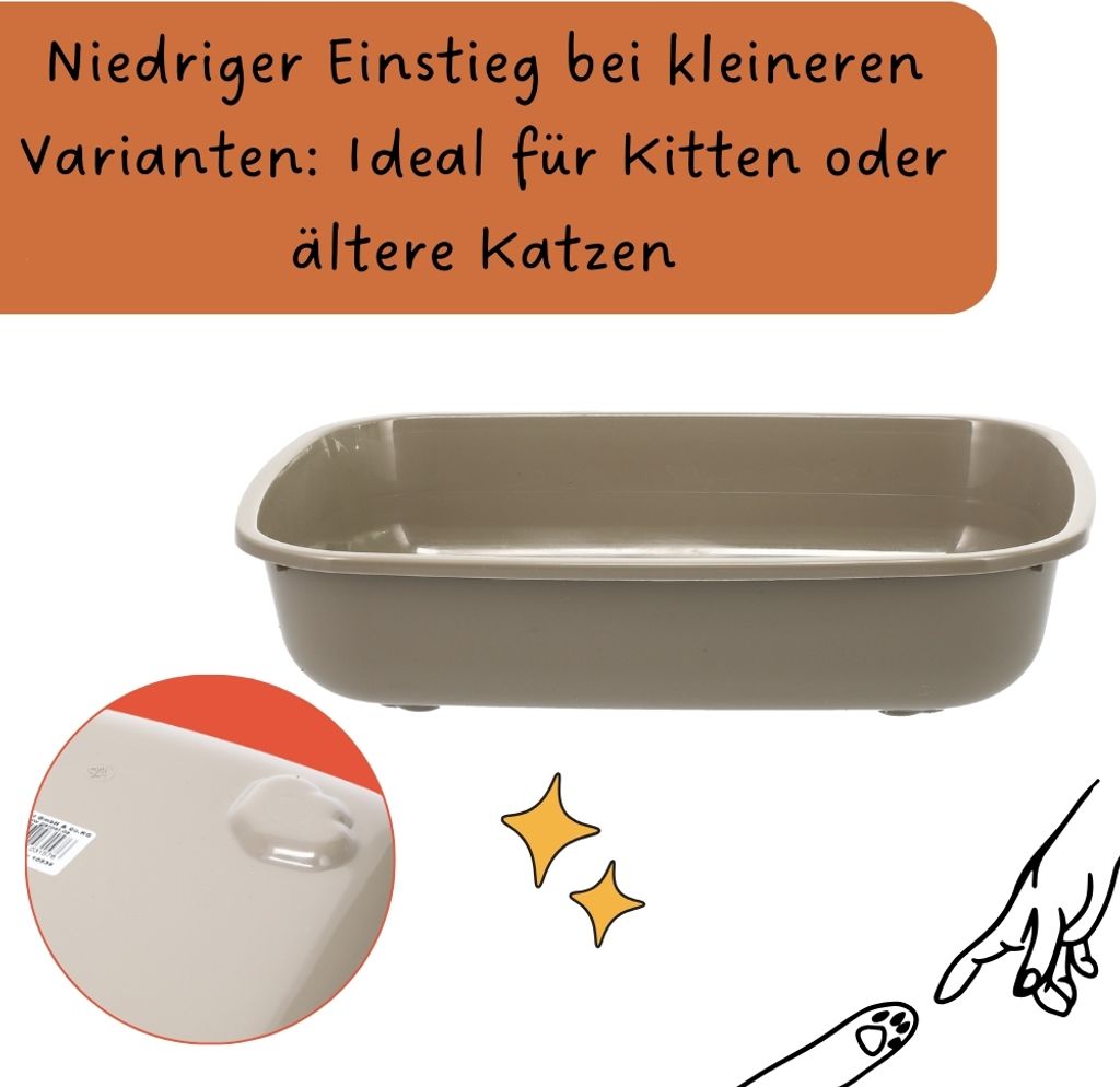 GarPet Katzenklo in 5 Größen Katzentoilette ohne Deckel Produktbild 4