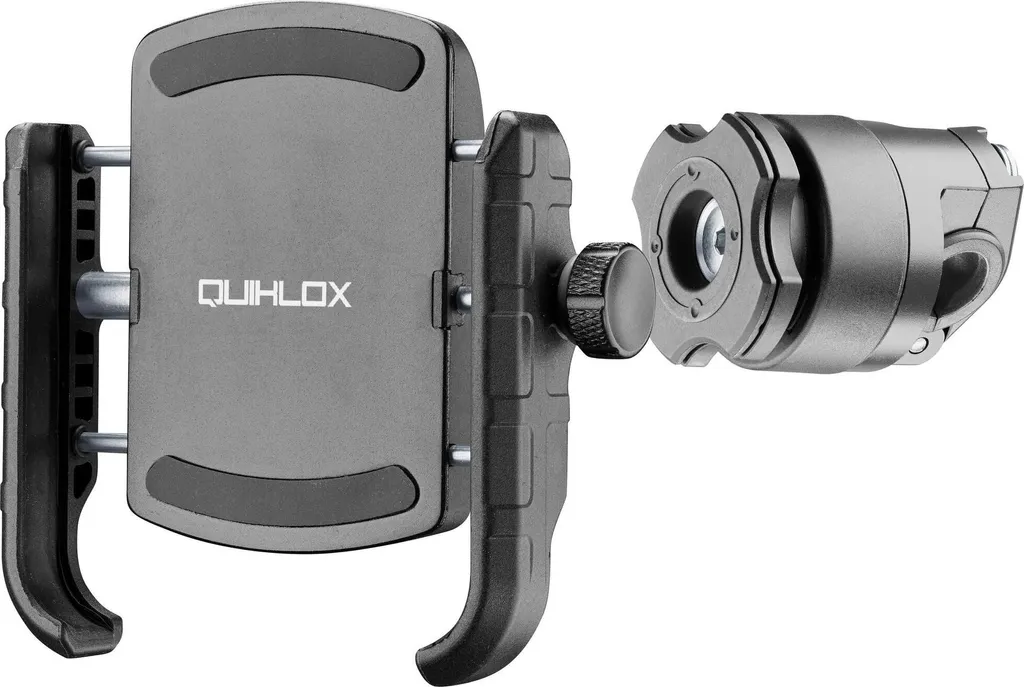 Support GPS Moto pour Rétroviseur Interphone Quiklox Montage 8-14mm
