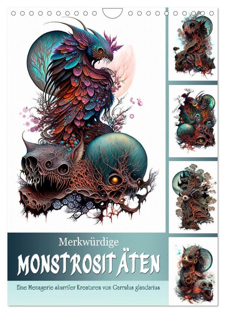 Merkwürdige Monstrositäten (Wandkalender 2027 DIN A4 hoch), CALVENDO Monatskalender