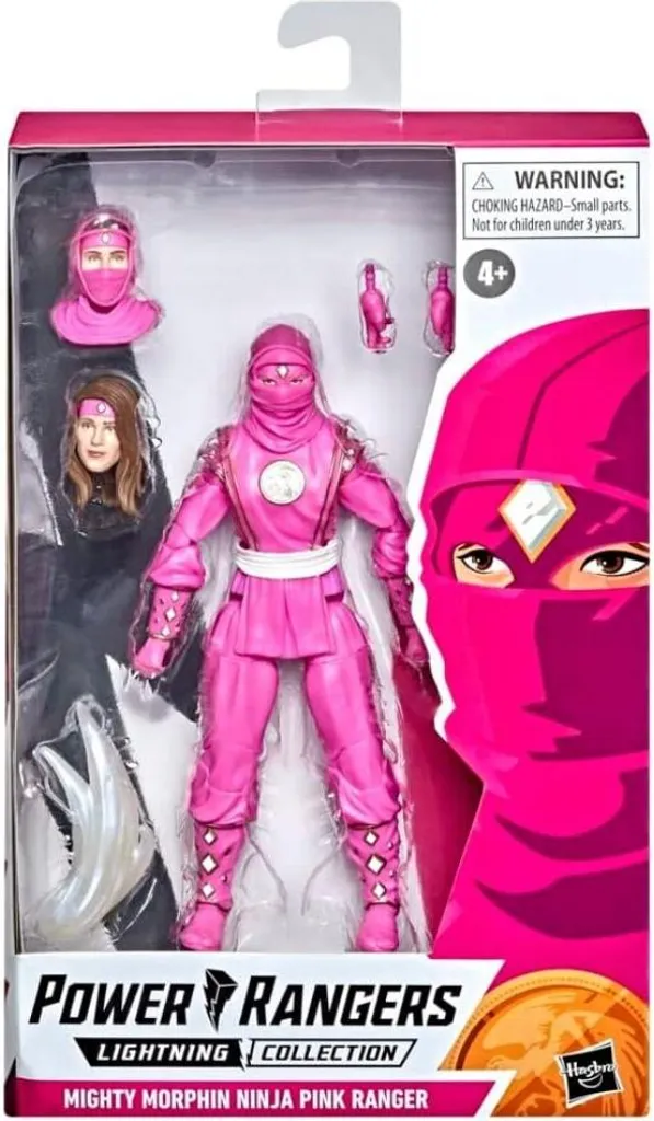 Figurine Power Rangers Mighty Morphin Ninja Ranger Pink Lightning Collection