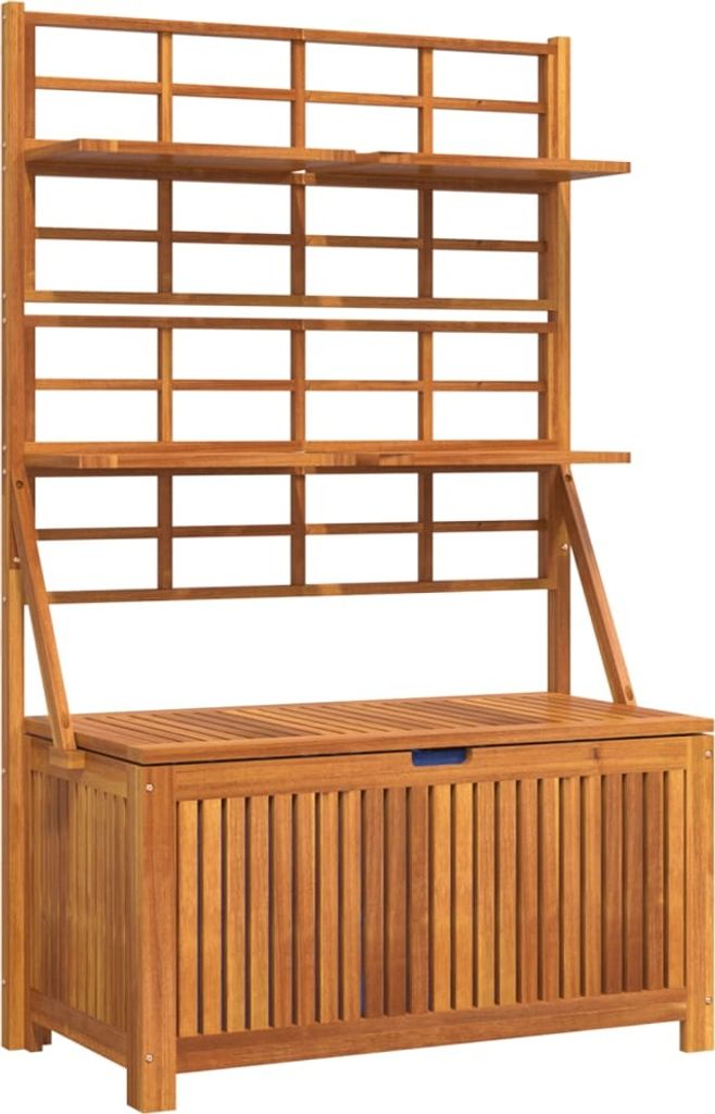 vidaXL Cassapanca con graticcio 99x50x160 cm in legno Immagine del prodotto 