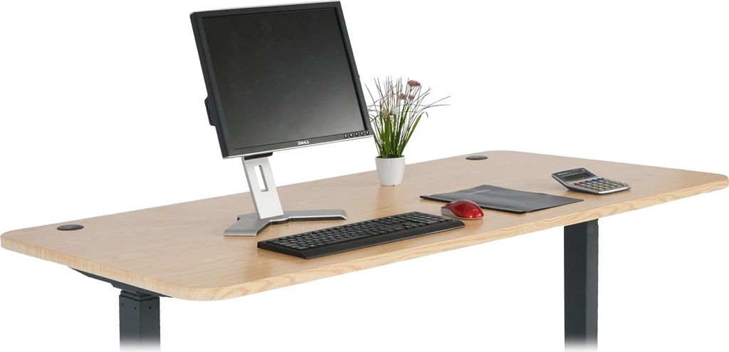 Tischplatte MCW-D40 für Schreibtische, Schreibtischplatte, 160x80cm MVG- hellbraun