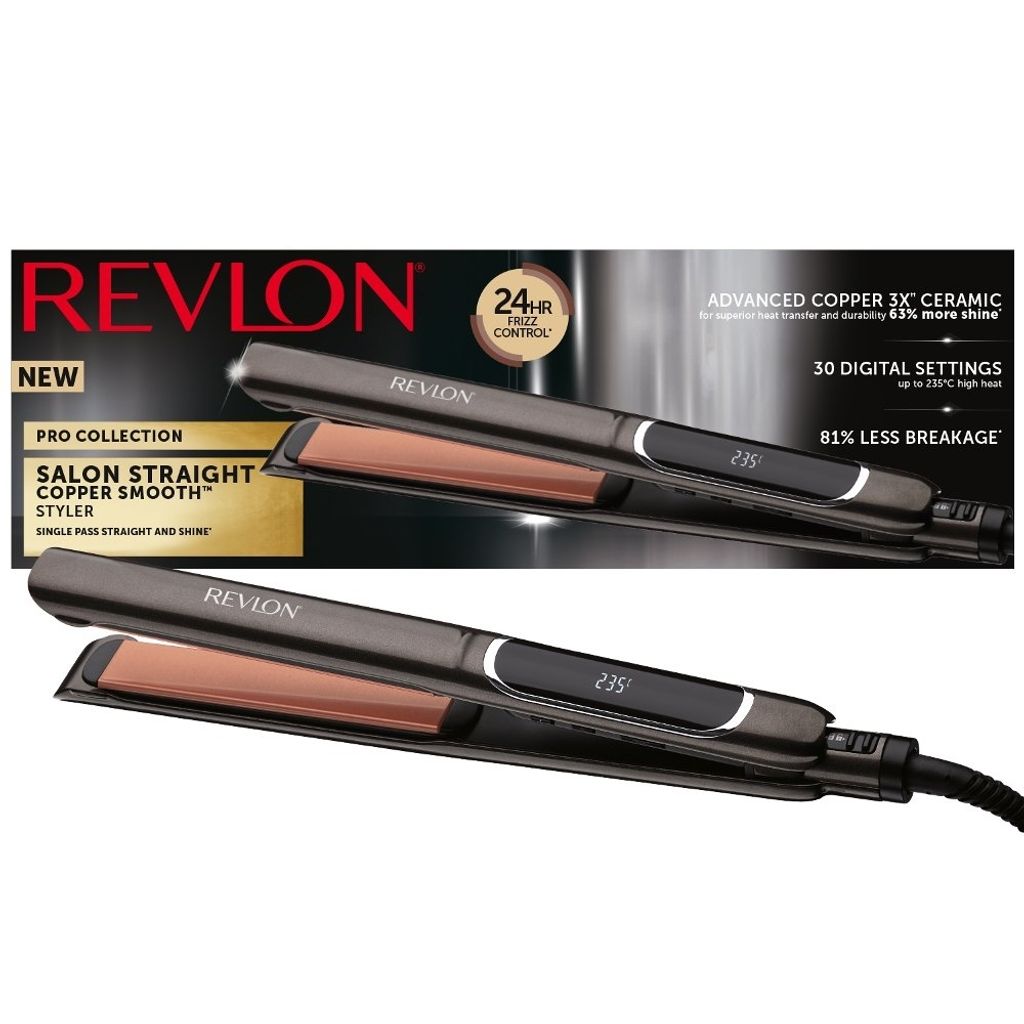 Revlon RVST2175E, Žehlička na vlasy, Teplé, 80 °C, 235 °C, Obrázok produktu 