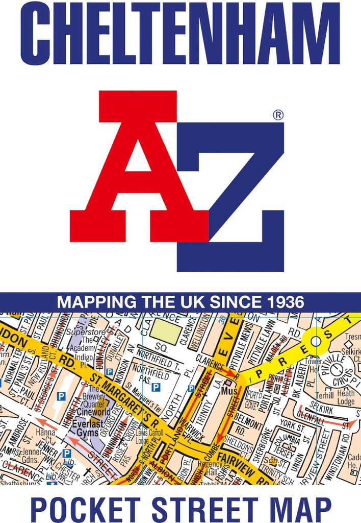 Cheltenham A-Z Pocket Street Map