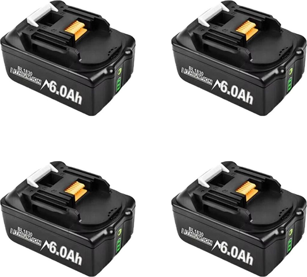 Batterie d'outils, 18V rechargeable, capacité 6000mAh, 4 Image du produit 