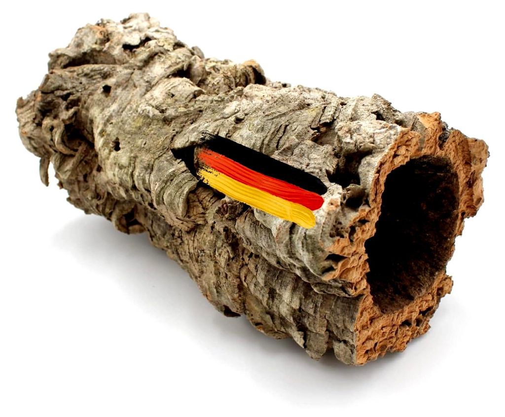 Korkröhre aus Naturkork für Terrarien und Nagertunnel | Zubehör für Degu, Hamster, Reptilien, Ratten und Chinchillas | Terrarium Deko | Länge ...