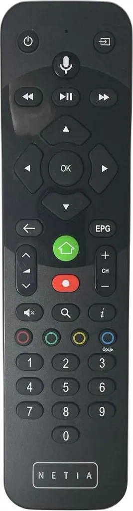 Télécommande de remplacement EVOBOX 4K Bluetooth pour boîtier Netia