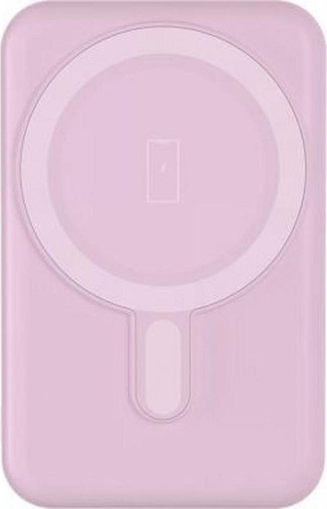 BigBen Connected, Powerbank USB A / USB-C 10W 5000mAh Induktion MagSafe kompatibel, Rosa