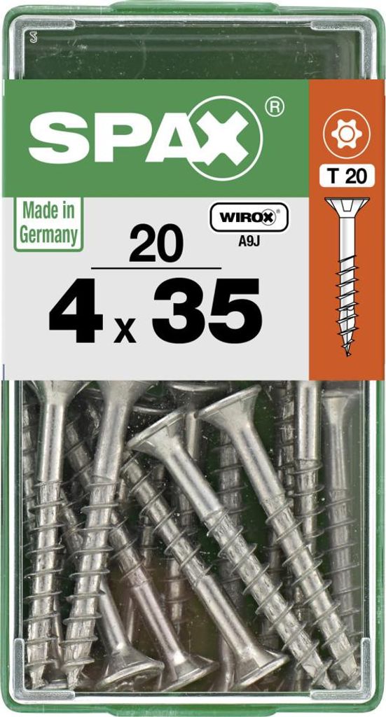 Spax Universalschrauben 4.0 x 35 mm TX 20 - 20 Stk.