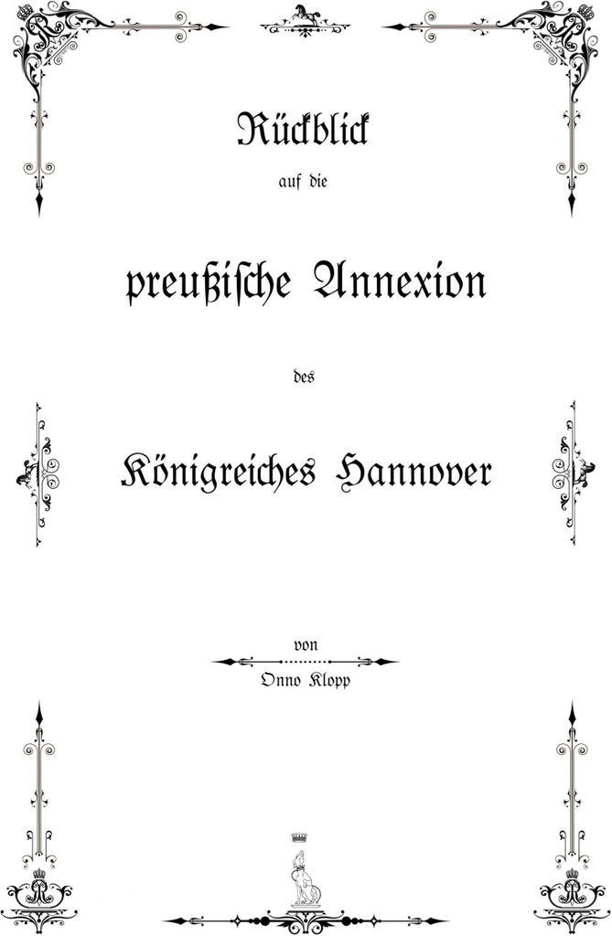 Rückblick auf die preußische Annexion des Königreiches Produktbild 