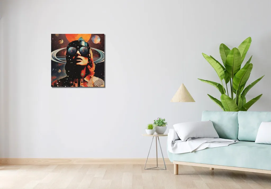 Quadro 60x60 cm Visioni cosmiche - 2