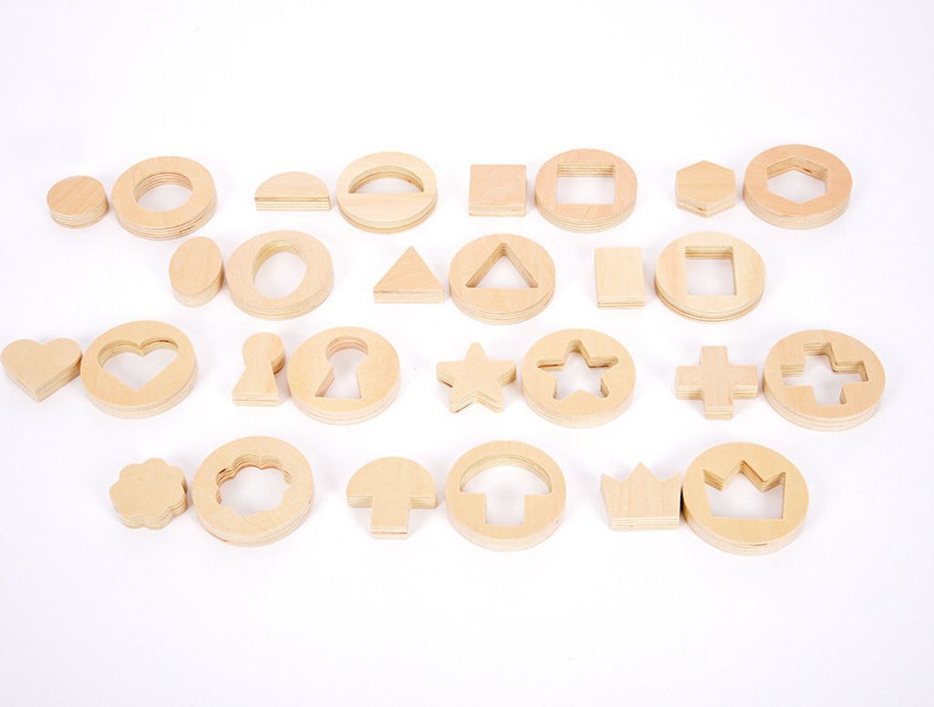 TickiT WOODEN INSIDE OUTSIDE SHAPES GAME