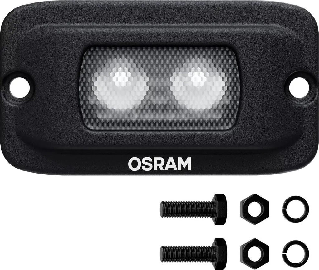 Projecteur de travail LED encastrable OSRAM LEDFLUSH101-FL 12V 24V Noir