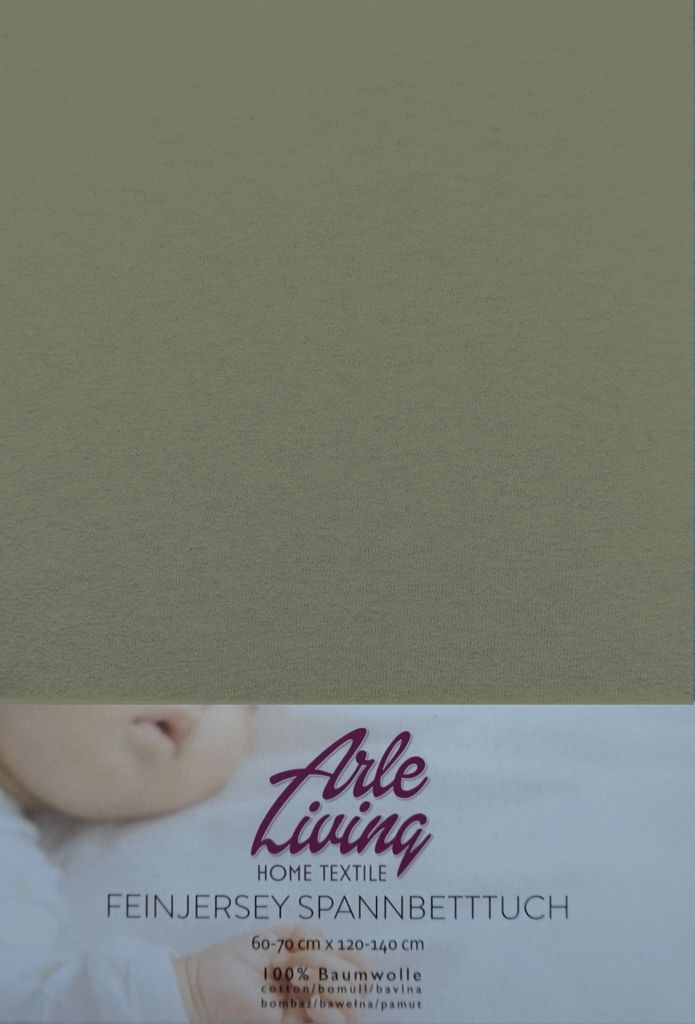 Kinder Baby Jersey Spannbettlaken Spannbetttuch - grau - 60x120 - 70x140 cm hochwertige 140 g/m²