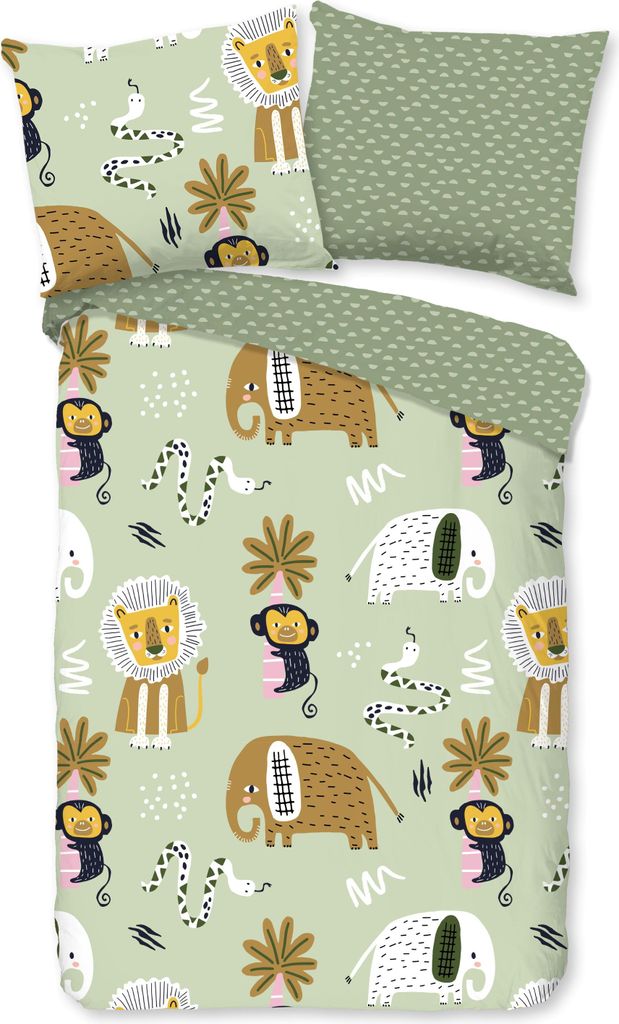 Duvet cover Good Morning 100x135 + 1* 40x60 cm - animals Produktbild 