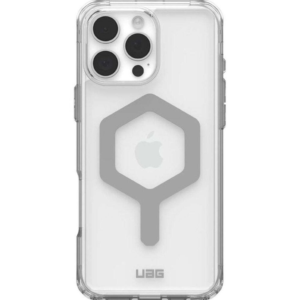 Urban Armor Gear Plyo, Cover, Apple, iPhone 16 Pro Max, 17,5 cm (6.9"), Silber, Transparent