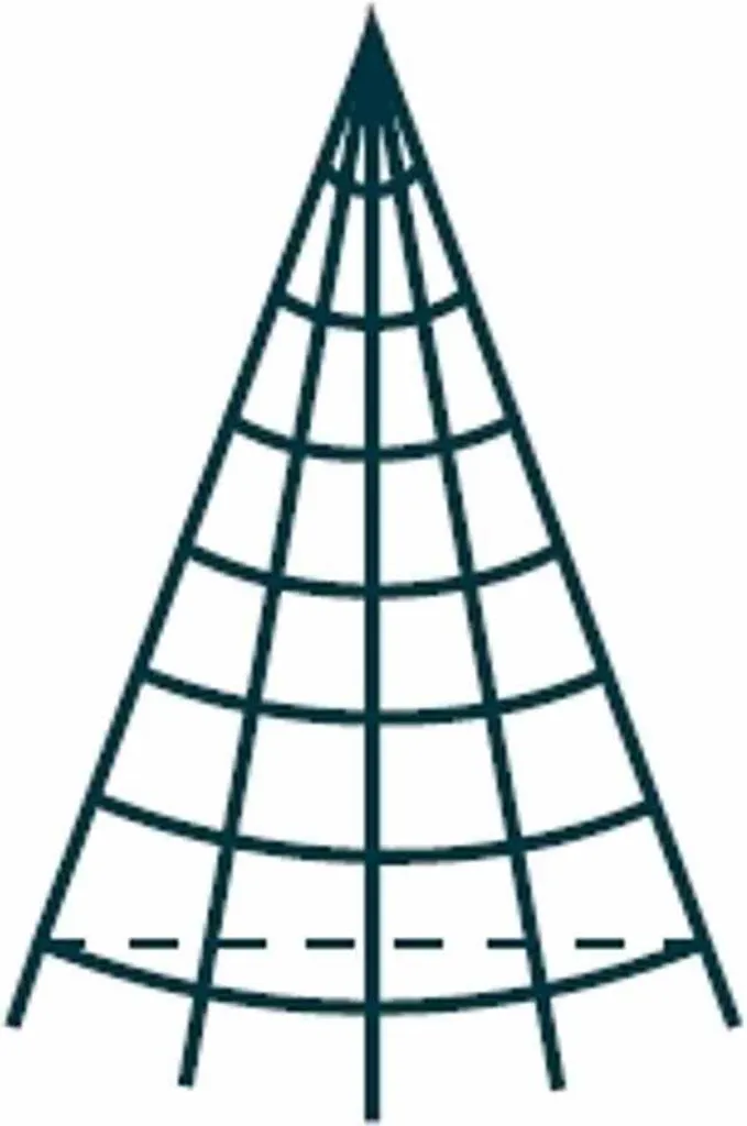 Sapin mural 200cm anti-encombrement Galaxy LED - 200 LED blanc chaud - 9