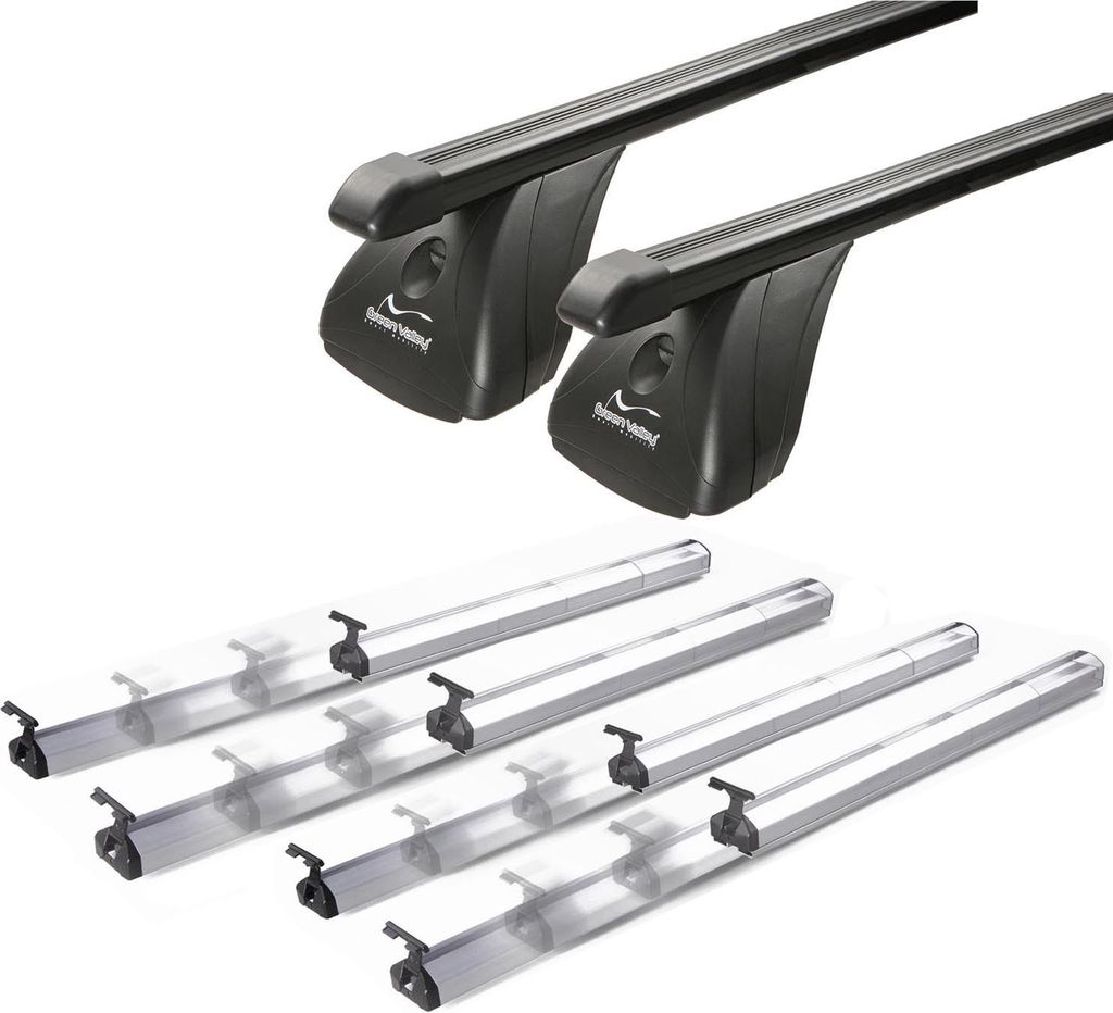 Dachträger VDP VDP Fix&Slide Duo kompatibel mit für Nissan Qashqai II ohne Reling 5Türer ab 14