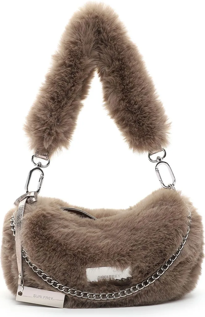 Sac à épaule Claudy SURI FREY Darktaupe : fini les sacs lourds et rigides