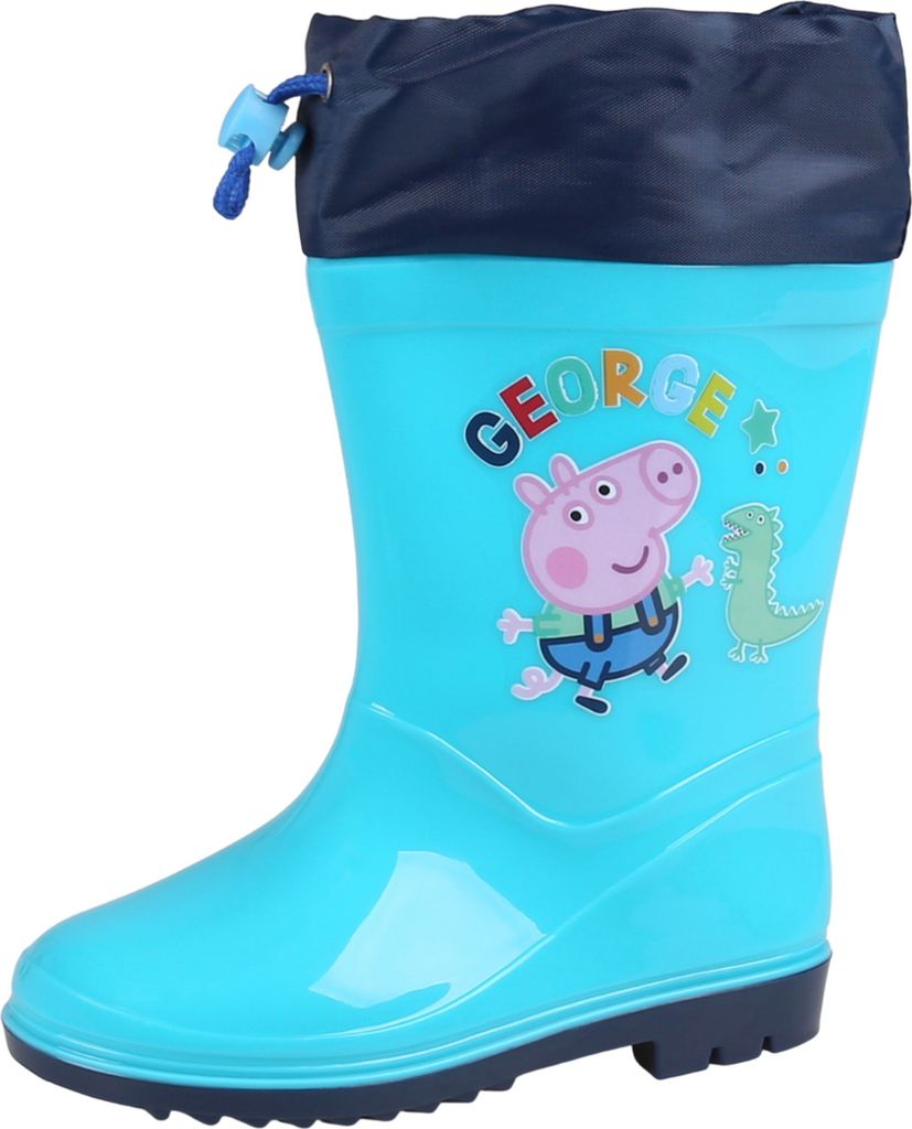 Peppa Pig George Gummistiefel mit Rahmen, Jungen, blau 31/32 EU