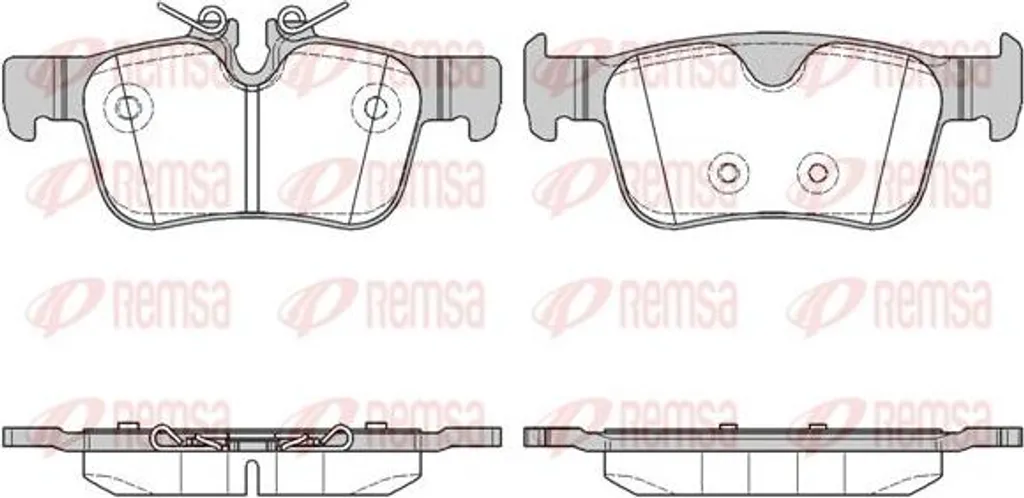 Plaquettes de frein silencieuses REMSA 1551.10 Volvo OE 31423653 Pro