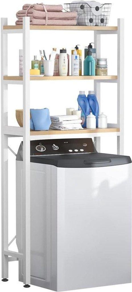 Glaschrank 3-Türiger für das Badezimmer - regelbar und vielseitig - weiß, Wäschekasten
