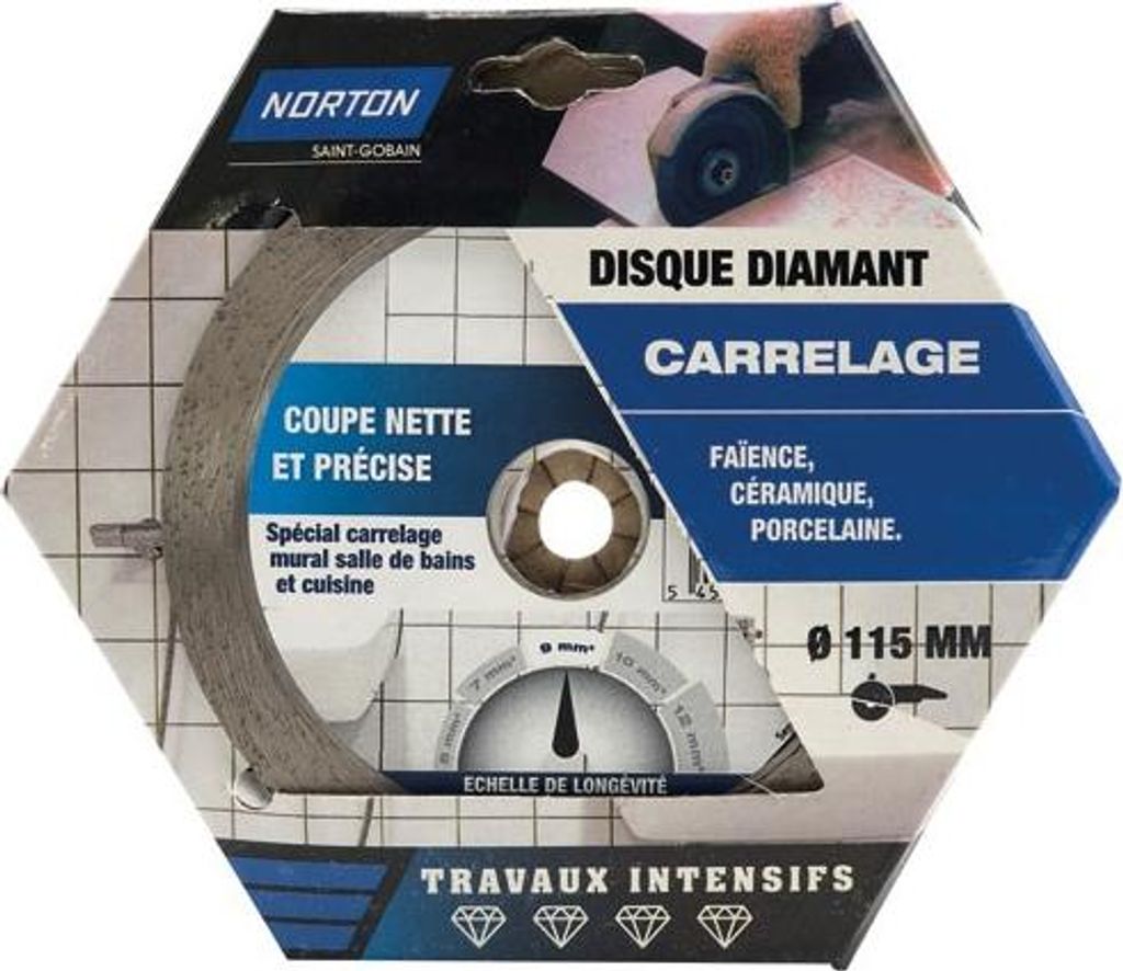 Diamant-Scheibe für Fliesen Intensiv 115 - Norton
