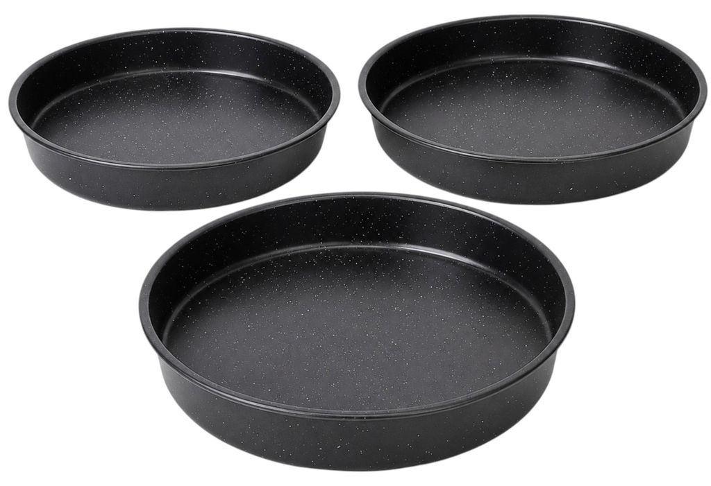 IMEX Tepsi plechy 3 ks nepřilnavé 28/32/36 cm černé Obrázek produktu 