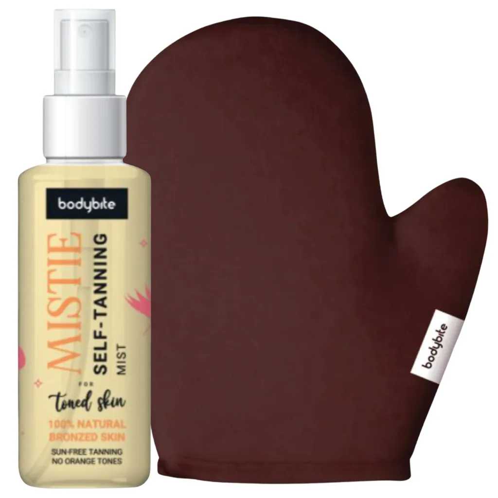 Kit Autoabbronzante Bodybite Mistie con Guanto Vellutato | Addio Macchie