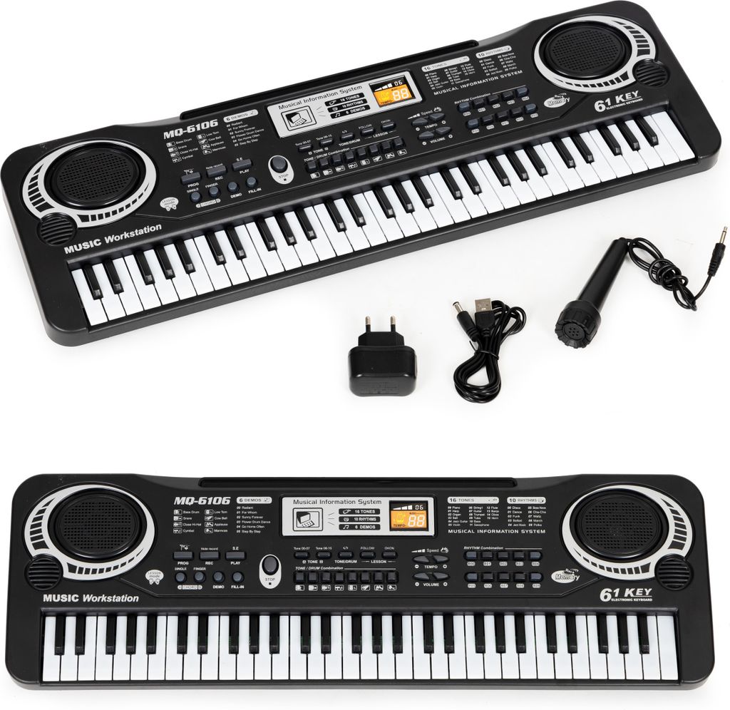 Elektrická klavírní klávesnice s mikrofonem pro děti Obrázek produktu 