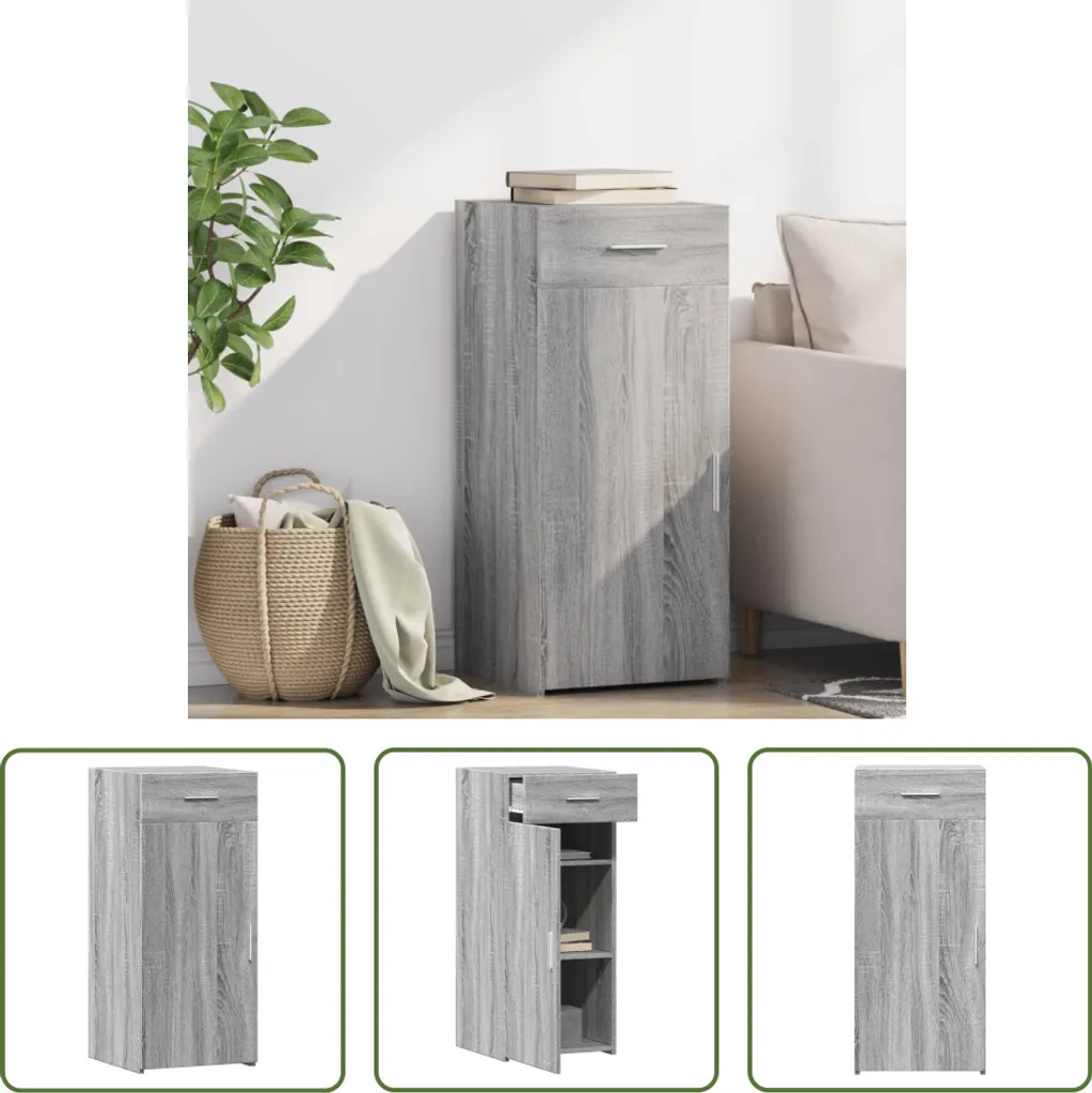 Mobile Buffet Grigio Sonoma 40x93 cm | The Living Store Design Moderno