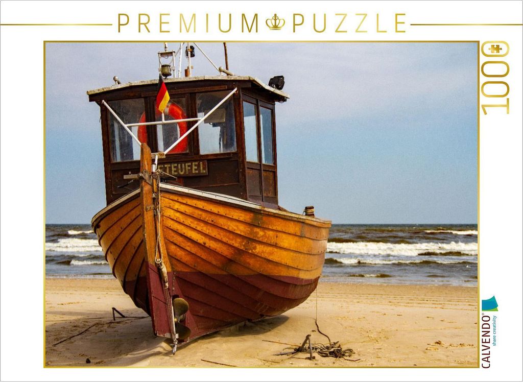 CALVENDO Puzzle Usedomer Seeteufel | 1000 Teile Lege-Größe 64x48cm Foto-Puzzle für glückliche Stunden