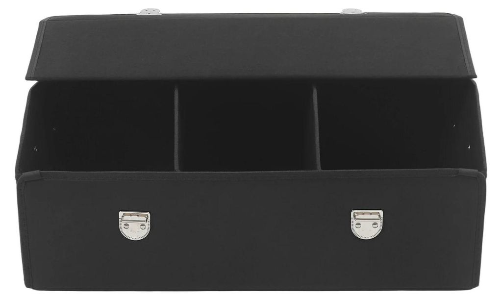 Auto Kofferraum-Organizer - Aufbewahrungsbox - Mit Deckel - Multifunktional - Polyester - Schwarz