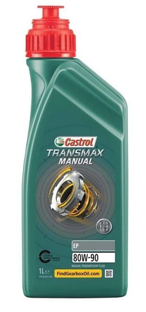 CASTROL 15DBE0 Transmax Getriebeöl Mineralöl 80W-90 für Schaltgetriebe 1L