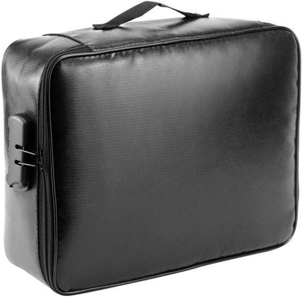 Wasserfeste Dokumentenbox, Organizer für wichtige Dokumente, verschließbare Dokumentenbox, wasserdicht, für wertvolle Dokumente, schwarz, für B...