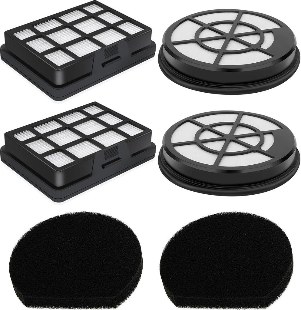 BZ152EF Filter Zubehör – 2 Hepa-Filter und 2 Abluftfilter für Bosch Serie 2 Staubsauger BGC05A220A, BGS05A221, BGS05A222