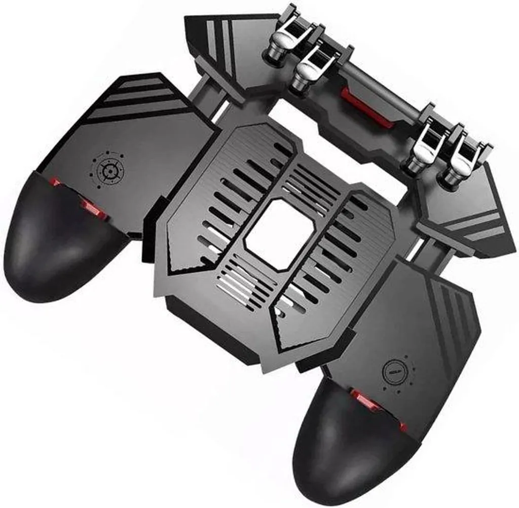 Manette de jeu mobile à 6 boutons avec capteurs et refroidissement actif