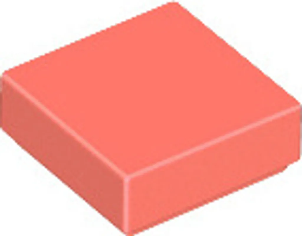 Lot de 250 plaques lisses LEGO 1x1 corail brique de finition plate 3070