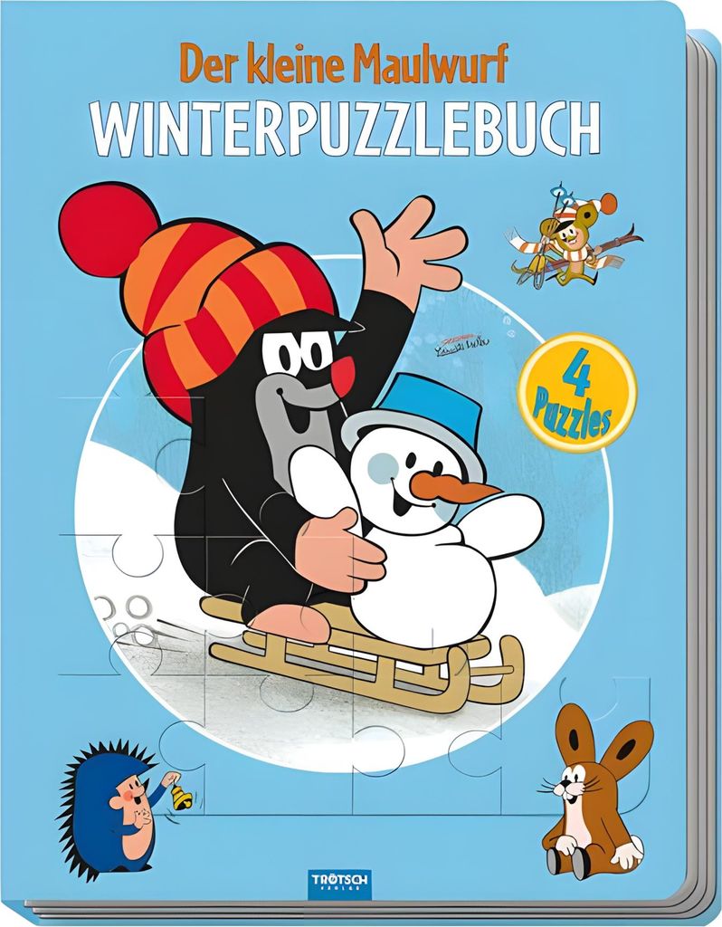 Trötsch Der kleine Maulwurf Winter Puzzlebuch: Beschäftigungsbuch Entdeckerbuch Puzzlebuch