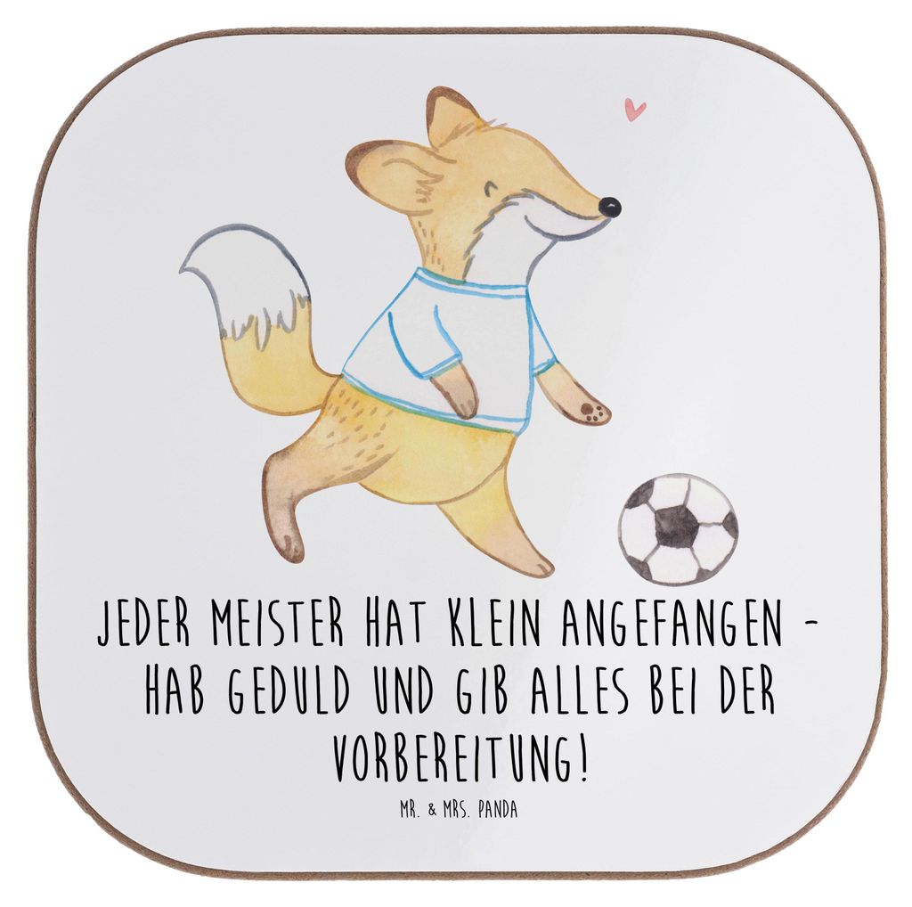 Mr. & Mrs. Panda Untersetzer für Gläser Wettkampfvorbereitung meistern - Weiß - Geschenk, Coaster, Trost, Sport, Tischuntersetzer, mentale Stär...