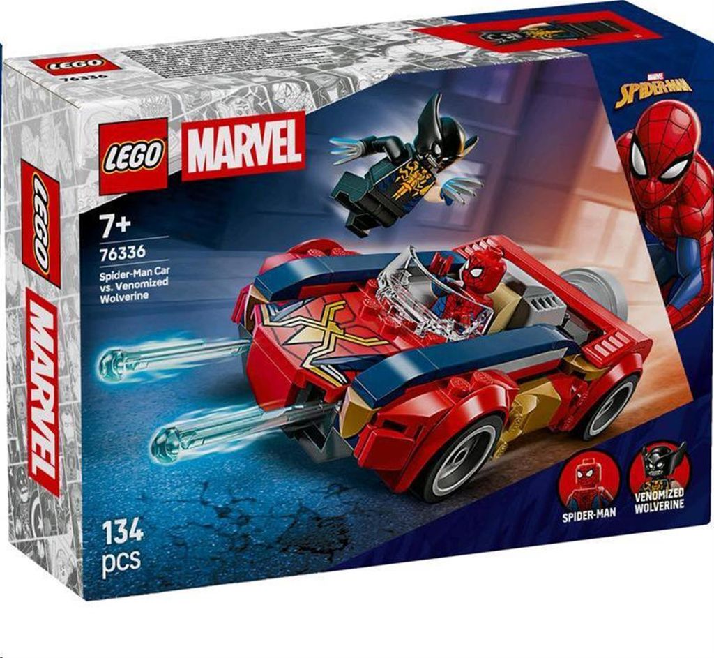 LEGO Marvel Spider-Man a auto vs. venomizovaný Wolverine, Obrázek produktu 