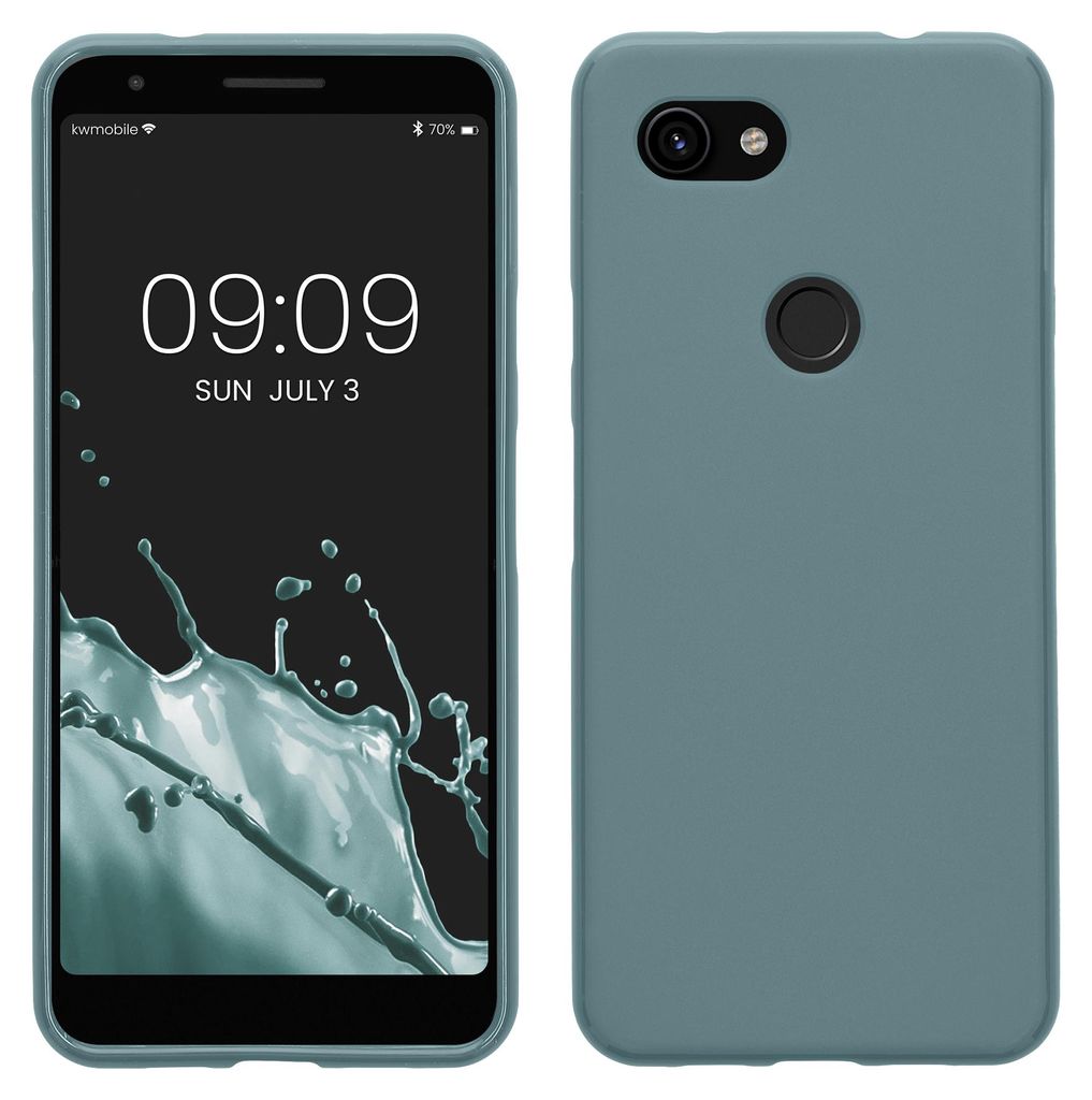 kwmobile Handyhülle für Google Pixel 3a Hülle - TPU Case - Kabelloses Laden - Schutzhülle Cover in Arctic Night