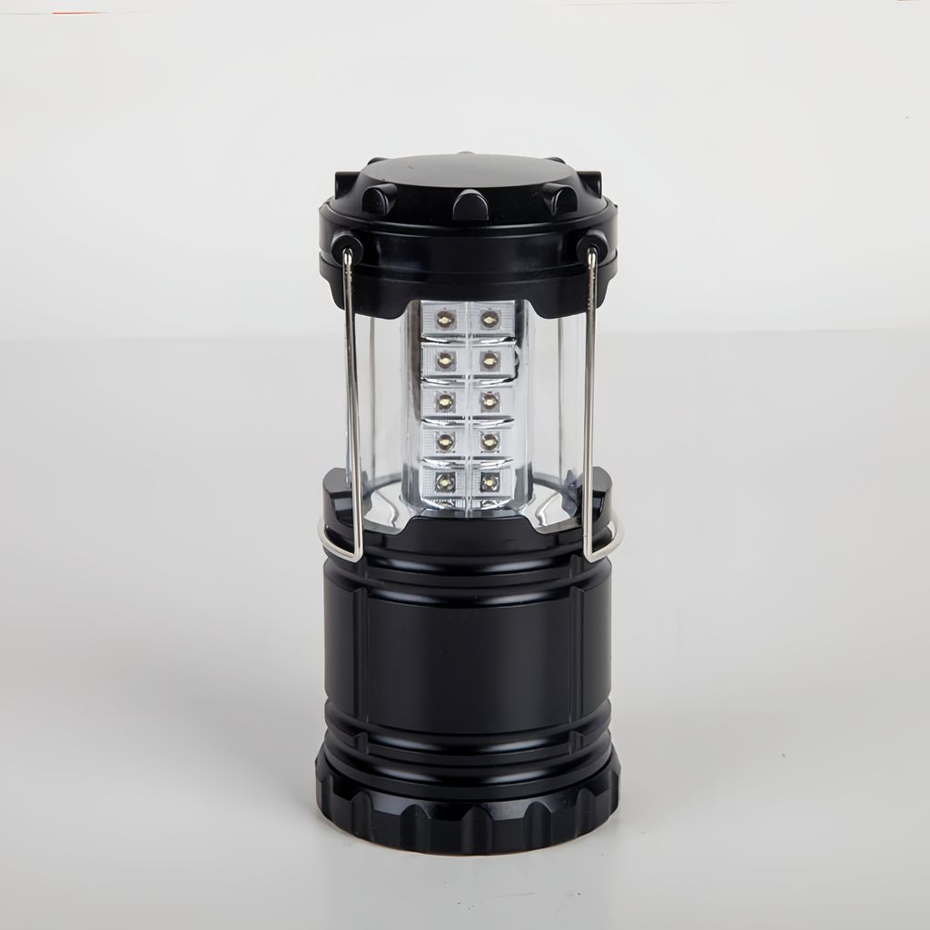 LED -Campinglichter (Ohne Batterie),3 Farben einstellbar,Mini -Campinglicht mit Haken,Notleuchten tragbares Wandern,Batteriestil Schwarz