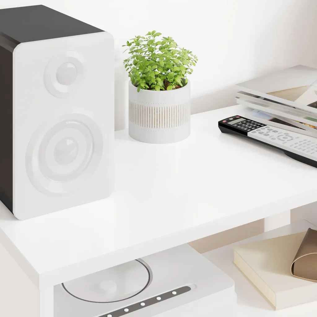 SYFAX™ Mobile TV Bianco 60x30x40 cm: L'Essenziale del Multistrato - 4