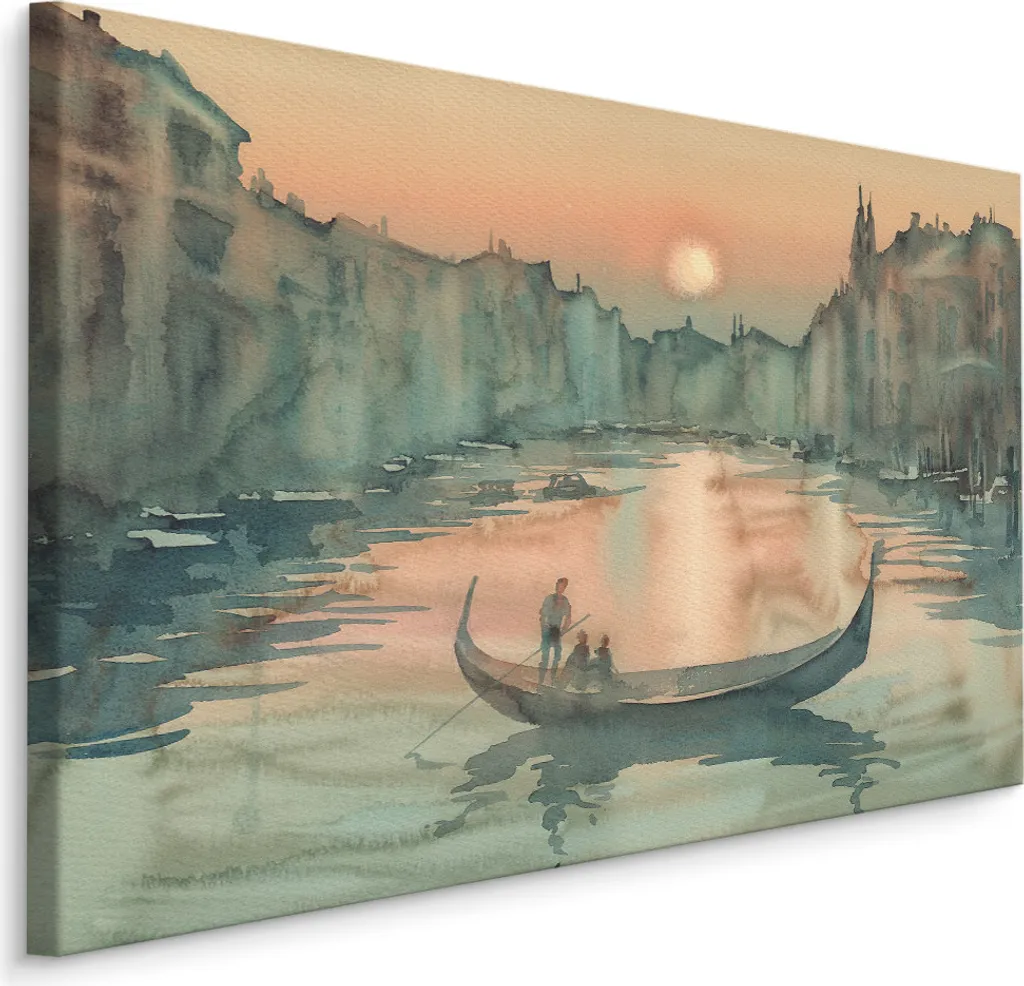 Venezia Stampa su Tela 90x60 - Quadro Moderno Arredo Soggiorno XXL
