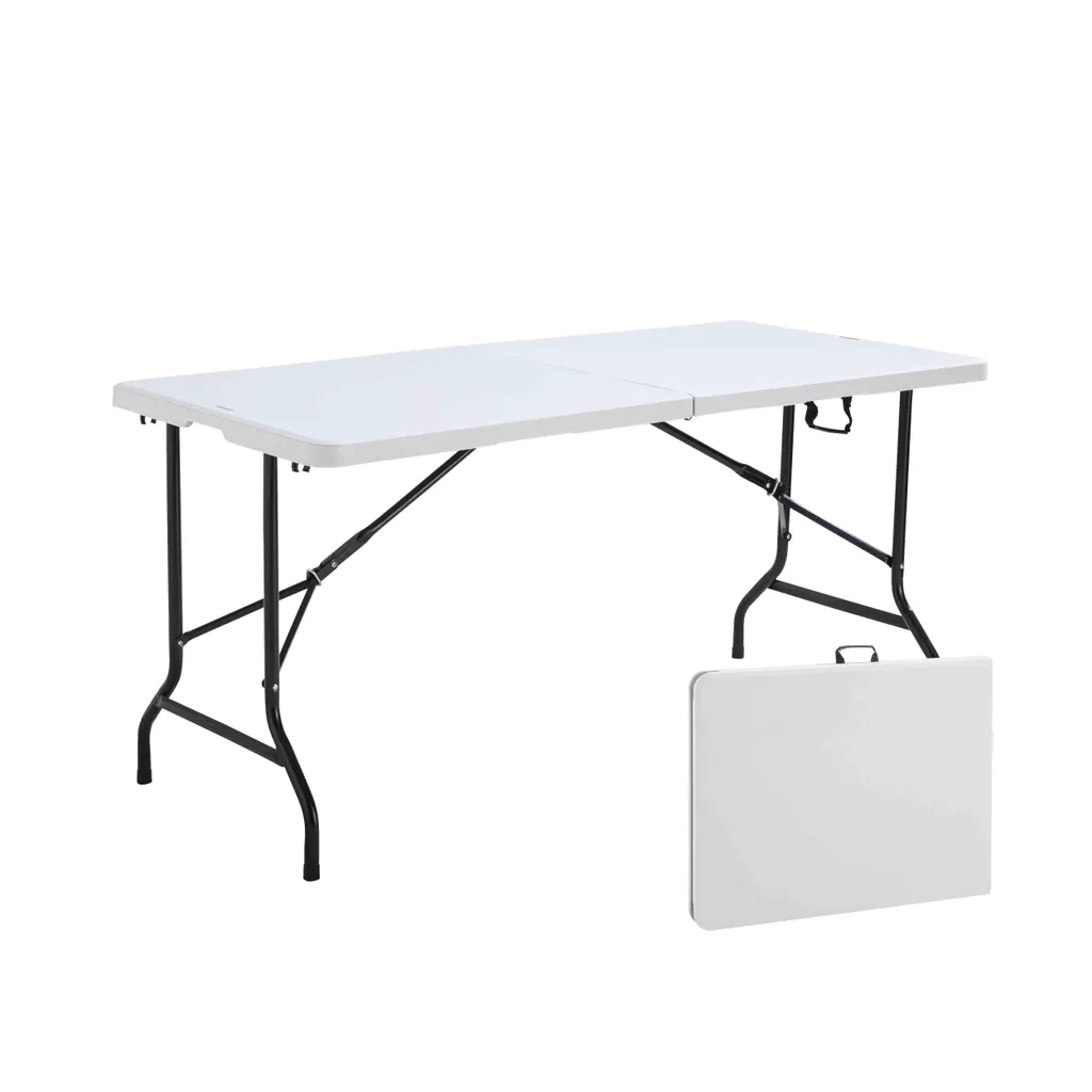 Table Pliante de Buffet 152 x 70 cm pour Fêtes et Repas de Famille