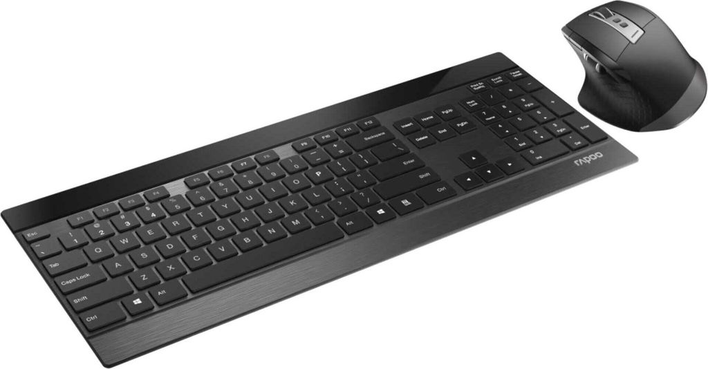 Rapoo 9900m Klávesnica Myš v balení Office QWERTZ Black Obrázok produktu 