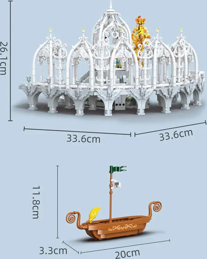 Construction Rivendell Modulaire Seigneur des Anneaux Matériaux Verts