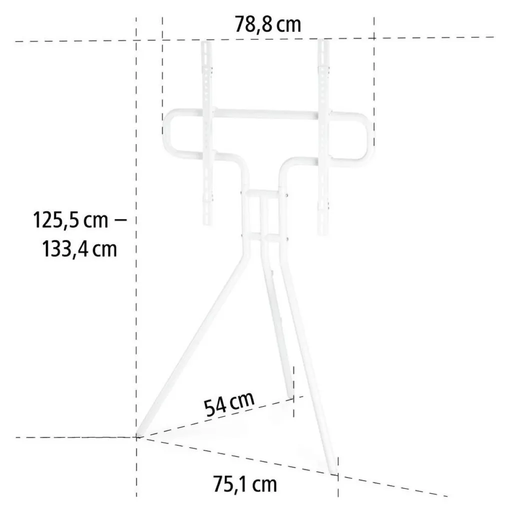 Support de sol TV blanc : la solution stable pour écran sans meuble TV