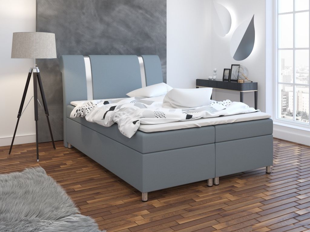 Boxspringbett Schlafzimmerbett TIAN 140x200cm Produktbild 